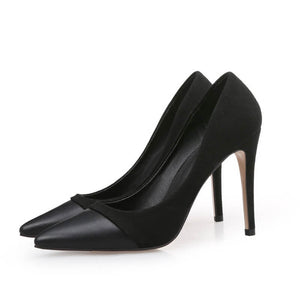 Petite Size Lady Heels Evening Shoes USA 1-FERNE BLACK