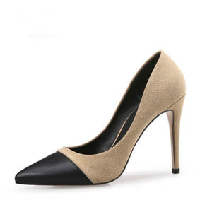 Petite Size Lady Heels Evening Shoes USA 2-FERNE BEIGE