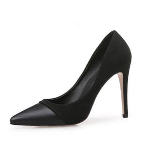 Petite Size Lady Heels Evening Shoes USA 3-FERNE BLACK03