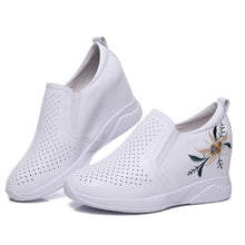 Petite Slip On Inner Heel Leather Sneakers AP120