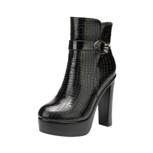 Platform Chunky High Heels For Small Feet DS297