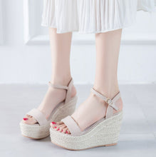 Platform Wedge Heel Sandals For Petite Feet Women SS79