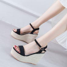 Platform Wedge Heel Sandals For Petite Feet Women SS79