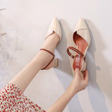 Pointy Block Heel Sandal Shoes-11 DS281