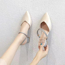 Pointy Block Heel Sandals For Small Feet GS168