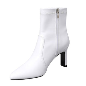 Pointy Small Size Side Zipper Boots DS327