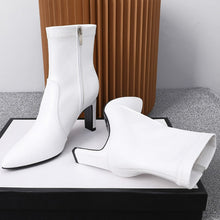 Pointy Small Size Side Zipper Boots DS327