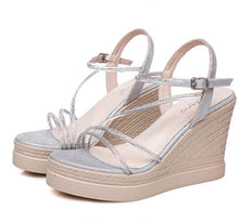 Petite Platform Rockstud Wedge Sandals SS392
