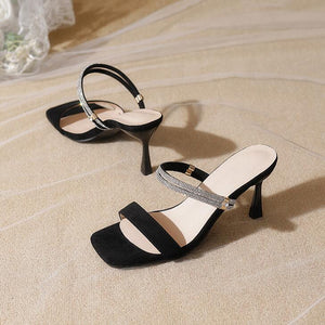 Rhinestone Strap Sandals For Petite Feet GS359