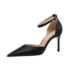Silk Satin Ankle Strap Heels For Women JLXY18