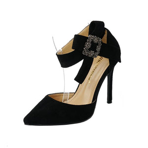 Size 3 Ankle Strap Heels With Bow Tie SS25