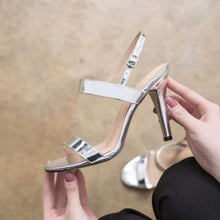 Slingback Open Toe Patent Heels For Petite Feet ES28