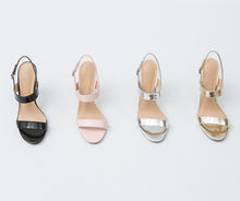 Slingback Open Toe Patent Heels For Petite Feet ES28