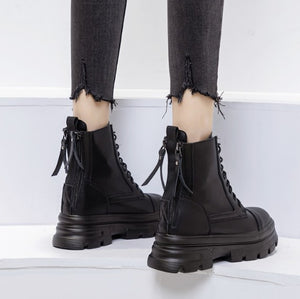 Small Feet Back Zipper Martin Boots DS162