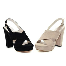 Small Feet Chunky Heel Slingback Shoes GS161