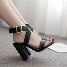 Small Feet Cross Strap Chunky Shoes GS179