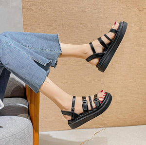 Small Feet Flat Wedge Heel Strappy Sandals GS364
