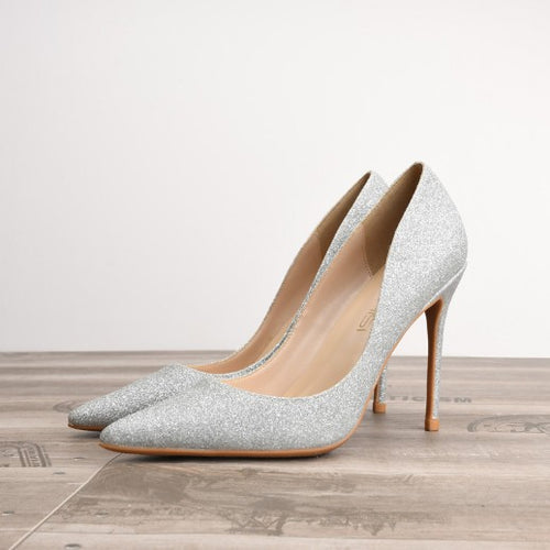 Women's Small Feet Glitter Heel Pumps DS68