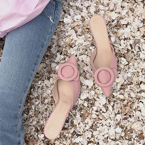 Small Feet Ladies Slip On Heels BS275