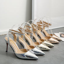 Small Feet Metallic Printed Ankle Strap Dress Heels(US Size 1-5) DS272