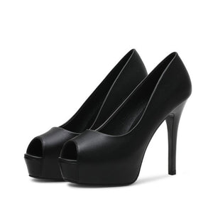 Small Feet Peep Platform High Heels GS67