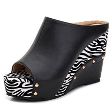 Small Feet Peep Wedge High Heel Sandals DS270