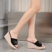Small Feet Peep Wedge Shoes GS83