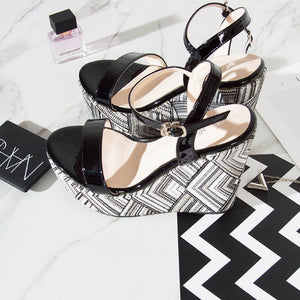 Small Feet Platform High Heel Wedge Sandals BS170