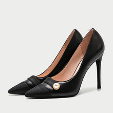 Small Feet Ladies Pointy Leather Heels DS178