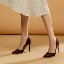 Small Feet Pointy Leather High Heel Shoes DS107