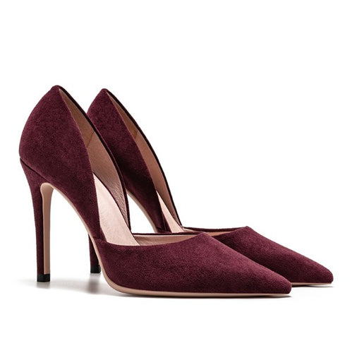 Small Feet Pointy Leather High Heel Shoes DS107