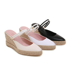 Small Feet Pointy Strap Wedge Heels GS180