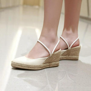 Small Feet Pointy Strap Wedge Heels GS180
