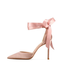 Small Feet Pointy Toe Satin High Heels ES52