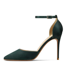 Small Feet Silk Satin Ankle Strap Heels GS57