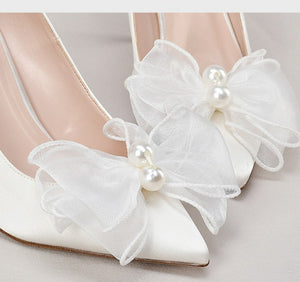 Small Feet Silk Satin Wedding Heels GS53