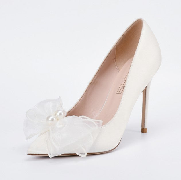 Small Feet Silk Satin Wedding Heels GS53