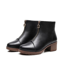 Small Feet Women's Mid Heel Short Boots AP55