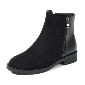 Small Flat Heel Ankle Booties For Women GS226