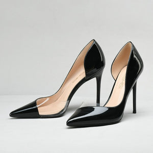 Small Pointy Side Empty Patent Heels DS360