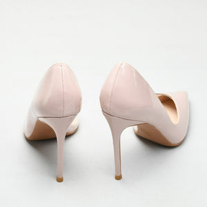 Small Pointy Side Empty Patent Heels DS360