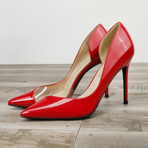 Small Pointy Side Empty Patent Heels DS360