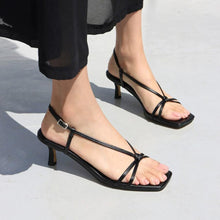 Small Size 3 Kitten Heel Strap Sandals GS399
