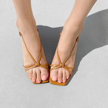 Small Size 3 Kitten Heel Strap Sandals GS399