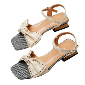 Adults Small Size Block Heel Sandal Shoes DS174