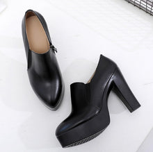 Small Size Chunky Heel Booties AP230