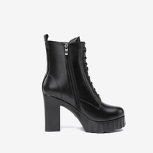 Small Size Chunky High Heel Boots GS39