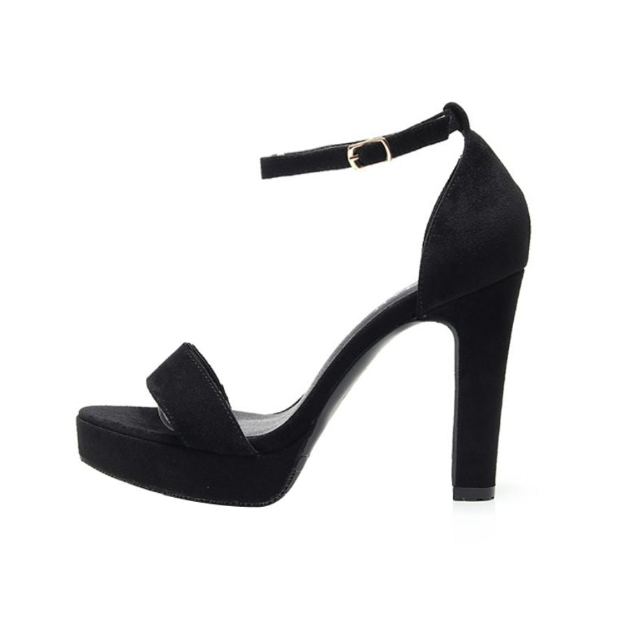 Small Size 31-43 Buckle Ankle Strap Rhinestone High Heel Sandals Open Toe  Heel Women Shoes - AliExpress