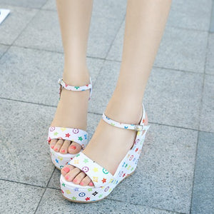 Small Size High Heeled Wedge Sandals BS152