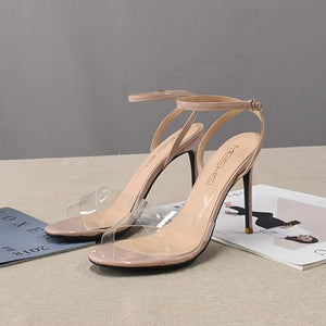 Small Size Ladies Clear Strap Sandals BS252